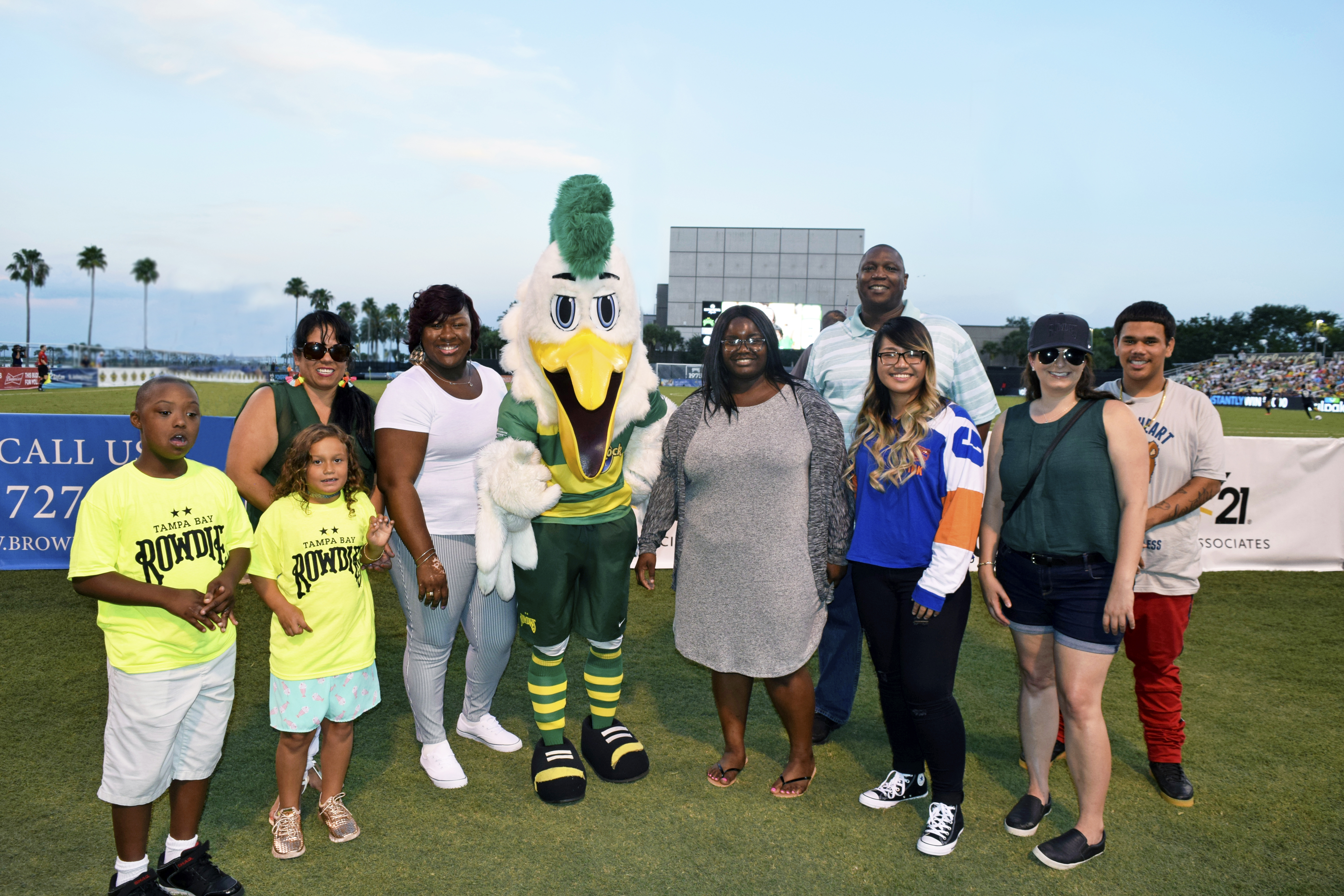 Photo of attendees from last year's Night at the Rowdies