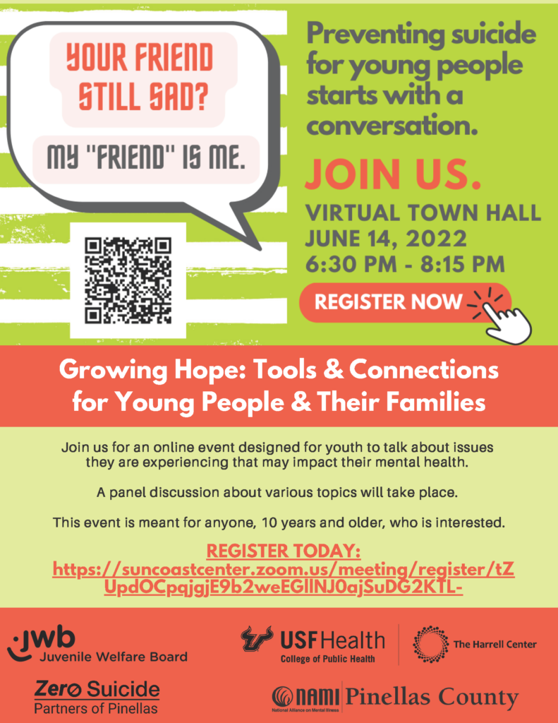 Growing Hope Virtual Event Flyer - virtual town hall june 14 2022 6:30 - 8:15 pm