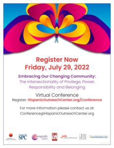 Embracing Our Changing Community: The Intersectionality of Privilege, Power, Responsibility and Belonging, Friday July 29th (Virtual conference)