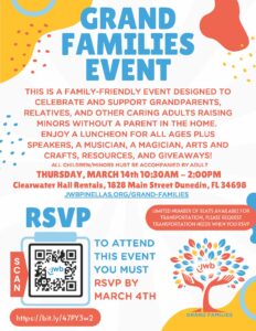 Flyer with details of North County Grand Families event in 2024