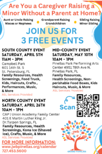 JWB 2025 Grand Families event series flyer