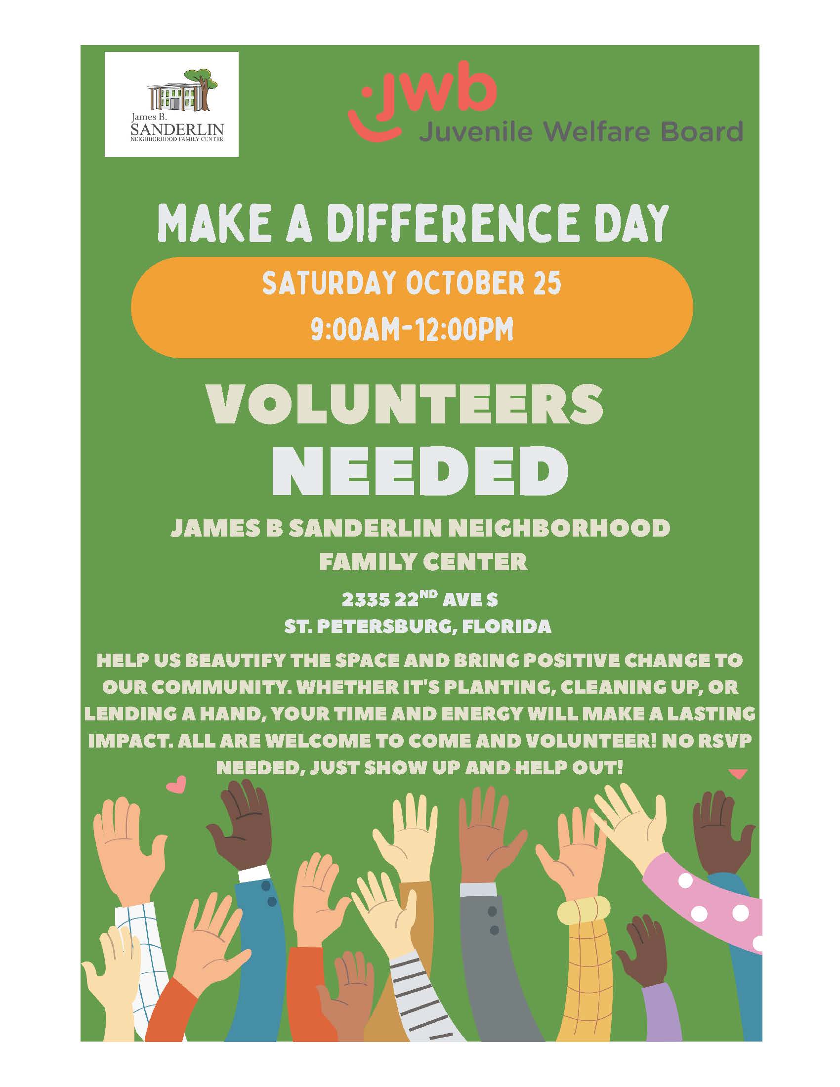 Make a Difference Day Flyer