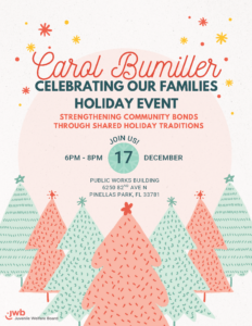 JWB CC Celebrating Our Families Holiday Event Flyer 12.17.25