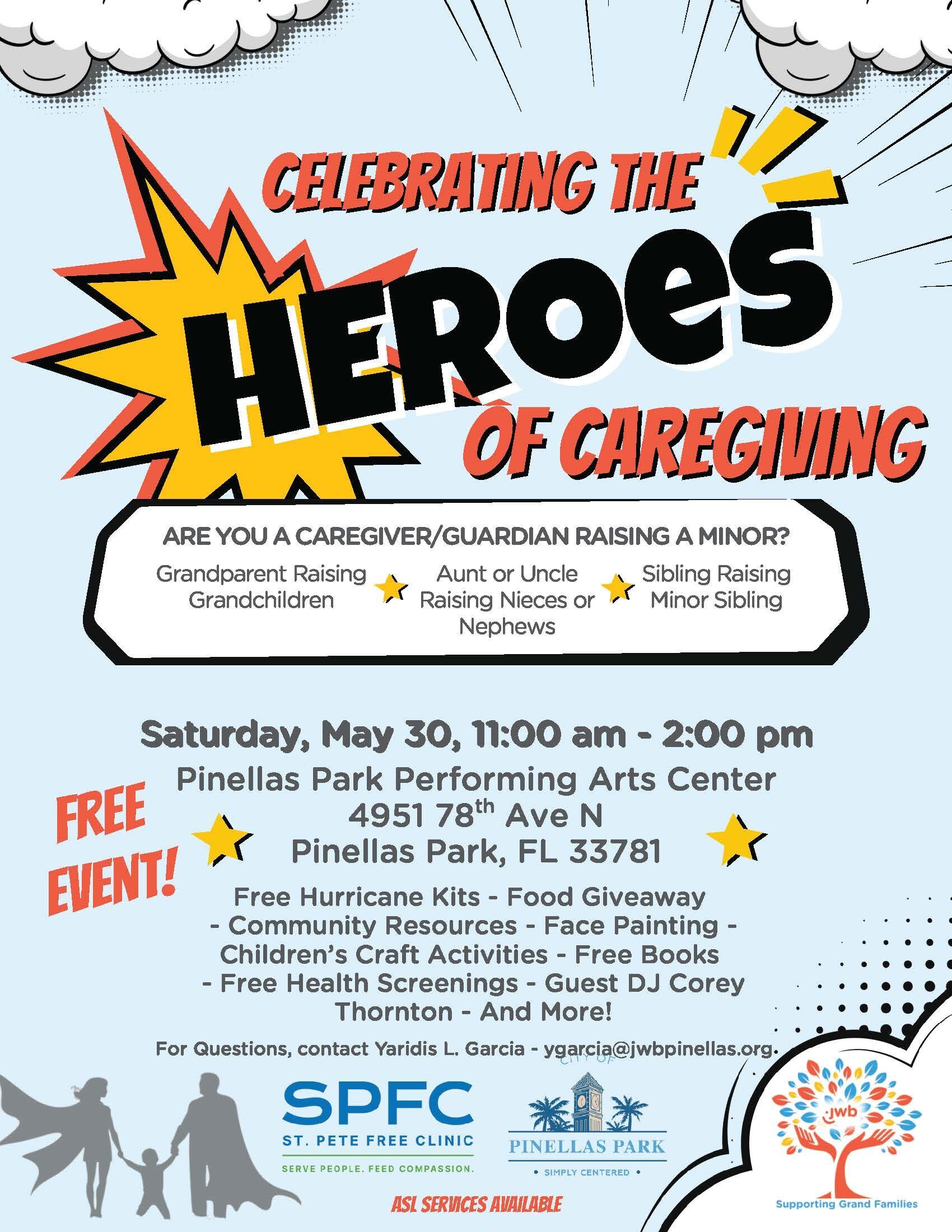 Heroes of Caregiving flyer