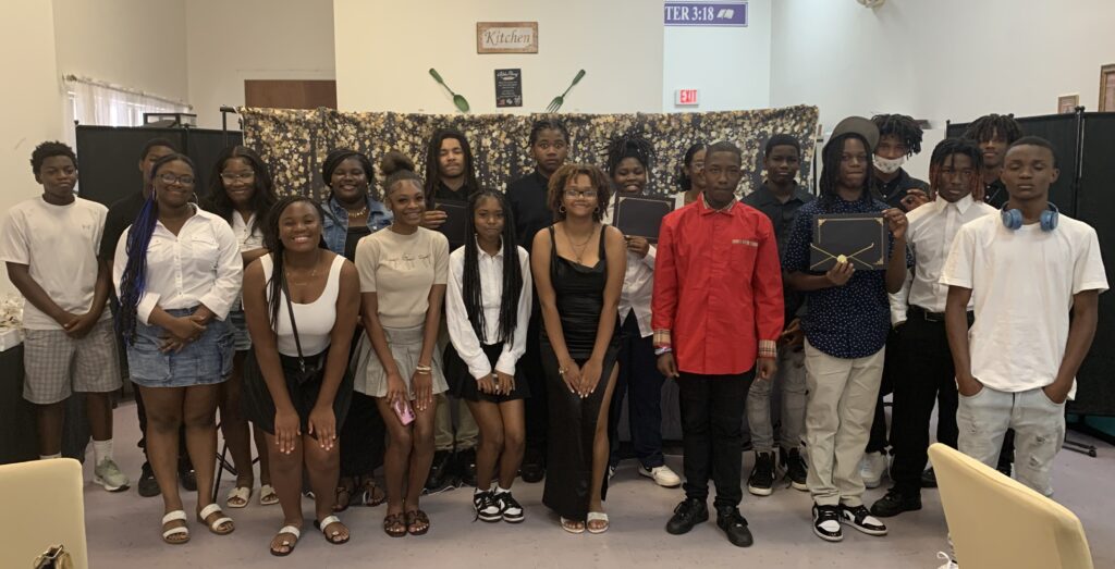 Group photo of teens participating in Bethel Comm Fdn TIPS program