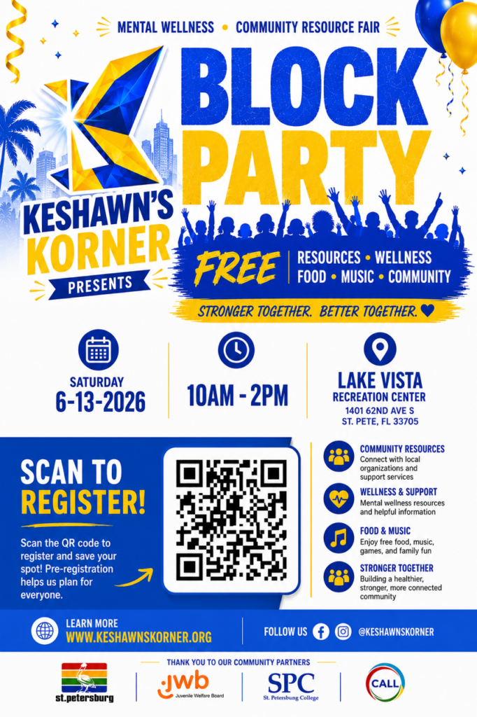 Keshawn's Korner Block Party flyer