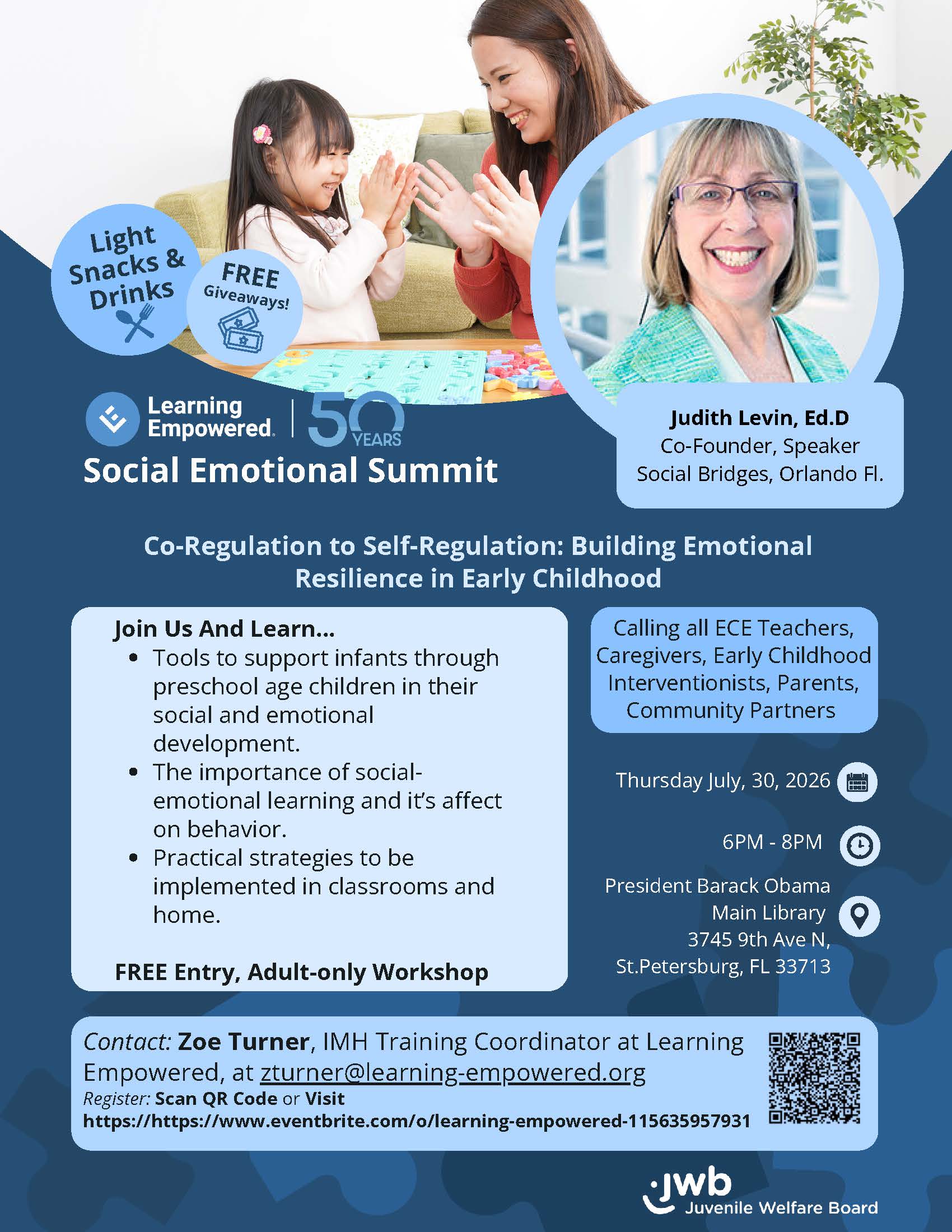 Social Emotional Summit Summer 2026 flyer